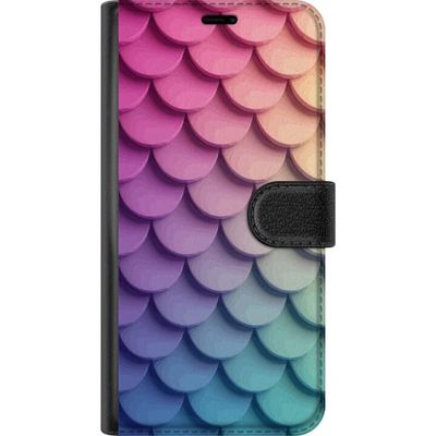 Kompatibelt Lommeboketui til Samsung Galaxy A26 Skallete pastellmønster med myke overlappende former i rosa, lilla og blå toner som skaper et harmoni
