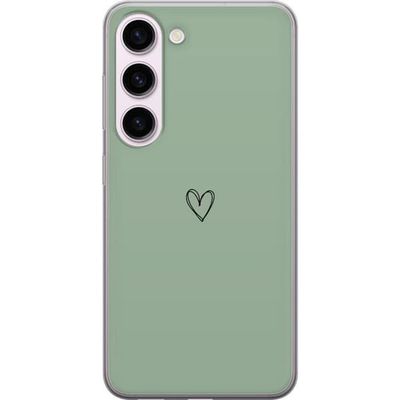 Kompatibel Mobilcover til Samsung Galaxy S23 Hjerte Grøn