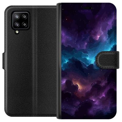 Kompatibelt Lommeboketui til Samsung Galaxy A42 5G Lila rymdnebulosa