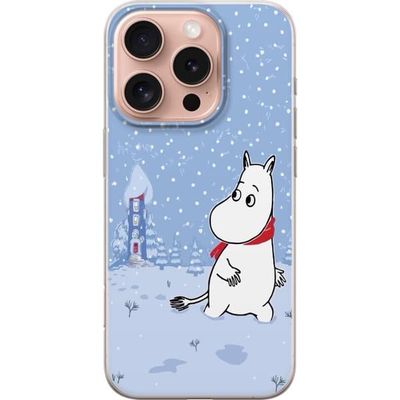Kompatibelt Mobildeksel til Apple iPhone 16 Pro Vinterlandskap blå