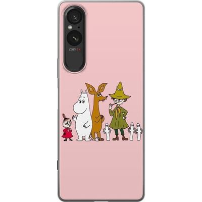 Kompatibel Mobilcover til Sony Xperia 10 VI Illustration med flere figurer i rækkefølge, bløde farver og tydelige konturer