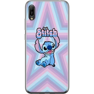 Kompatibelt Mobildeksel til Huawei Y6 Pro (2019) Fargerikt Stitch motiv med blå figur og myke pastelltoner for barn og fans