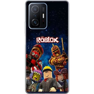 Kompatibelt Mobildeksel til Xiaomi 11T Pro Actionmotiv med Roblox figurer mot stjerneshimmel