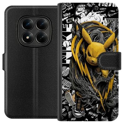 Kompatibelt Lommeboketui til Xiaomi Redmi Note 15 Pro Energisk motiv med elektrisk karakter i intensiv posisjon og sterke kontraster