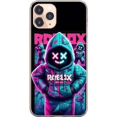 Kompatibelt Mobildeksel til Apple iPhone 11 Pro Roblox Hoodie Legend Mystisk Robloxfigur i blå hettegenser med futuristiskt neonlys