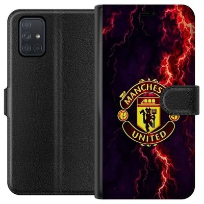 Kompatibelt Lommeboketui til Samsung Galaxy A71 Manchester United