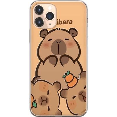 Kompatibelt Mobildeksel til Apple iPhone 11 Pro Capybara kawaii søt figur samleobjekt