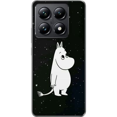 Kompatibelt Mobildeksel til Xiaomi 14T Pro Mummimotiv med stjerner og galaksefølelse i et stille nattlig landskap