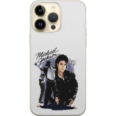 Kompatibelt Mobildeksel til Apple iPhone 14 Pro Max Rent portrett av Michael Jackson med retro-inspirerte scenebilder