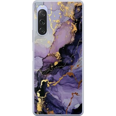 Kompatibel Mobilcover til Sony Xperia 10 V Lilla Marmor