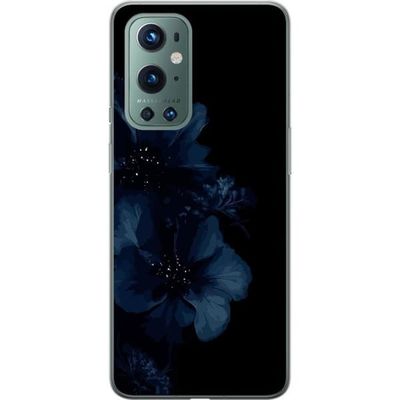 Kompatibelt Mobildeksel til OnePlus 9 Pro Mörkblå blommor