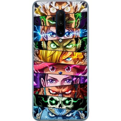 Kompatibelt Mobildeksel til OnePlus 7T Pro Illustrasjon av One Piece-karakterer i actionfylt anime- og mangastil