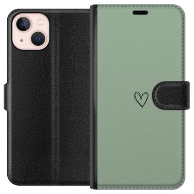 Kompatibelt Lommeboketui til Apple iPhone 13 mini Hjerte