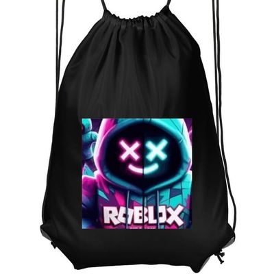 Praktisk Gymnastikpose | Sportstaske til Voksen Sort Voksen Roblox | Marshmello Roblox | Marshmello Sort Voksen