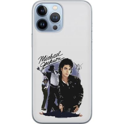Kompatibelt Mobildeksel til Apple iPhone 13 Pro Max Stilrent portrettmotiv av Michael Jackson med retroinspirerte scenebilder
