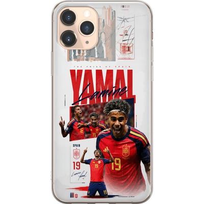 Kompatibelt Mobildeksel til Apple iPhone 11 Pro Lamine Yamal på Spanias landslag med elegant fotballdesign
