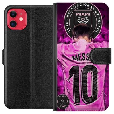 Kompatibelt Lommeboketui til Apple iPhone 11 Lionel Messi (Inter Miami CF)