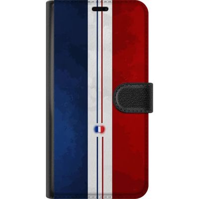 Kompatibelt Lommeboketui til Xiaomi Redmi Note 14 Pro Moderne fransk flagg med minimalistisk grafisk design