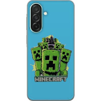 Kompatibelt Mobildeksel til Samsung Galaxy A26 Minecraft Creeperhær i tegneseriestil - grønn Creeperillustrasjon med klassisk Minecraft-tema for fans