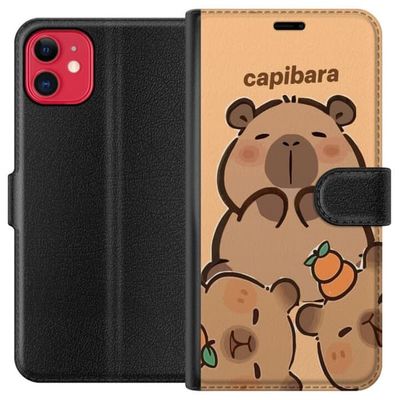 Kompatibelt Lommeboketui til Apple iPhone 11 Capybara kawaii søt figur samleobjekt