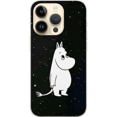 Kompatibelt Mobildeksel til Apple iPhone 14 Pro Mummimotiv med stjerner og galaksefølelse i et stille nattlig landskap