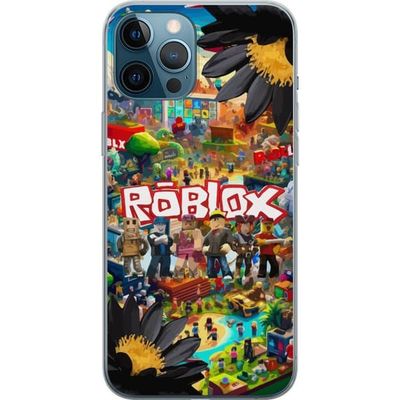 Kompatibelt Mobildeksel til Apple iPhone 12 Pro Max Roblox-spillverden med populære karakterer, fargerike miljøer og eventyr – perfekt for barn og un