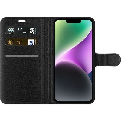 Kompatibelt Lommeboketui til Apple iPhone 15 Plus KPop Demon Hunters mørk anime vinylfigur