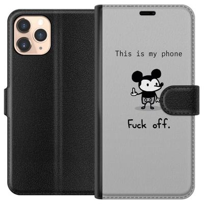 Kompatibelt Lommeboketui til Apple iPhone 11 Pro Sassy Sitat Fuck Off Trend Tekst