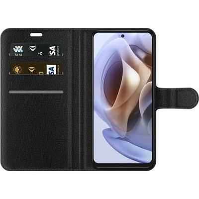 Kompatibelt Lommeboketui til Motorola Moto G31 Søt tegnet design med ender og appelsiner
