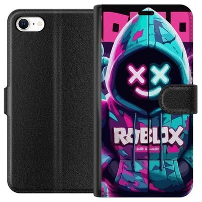 Kompatibelt Lommeboketui til Apple iPhone 6 Dynamiskt spillmotiv med fargerik figur og moderne gamingdesign.
