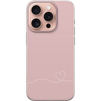 Kompatibelt Mobildeksel til Apple iPhone 16 Pro Rosa Hjärna Design