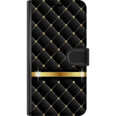 Kompatibelt Plånboksfodral till Samsung Galaxy A56 Dekorativt quiltat bakgrundsmönster med guldelement