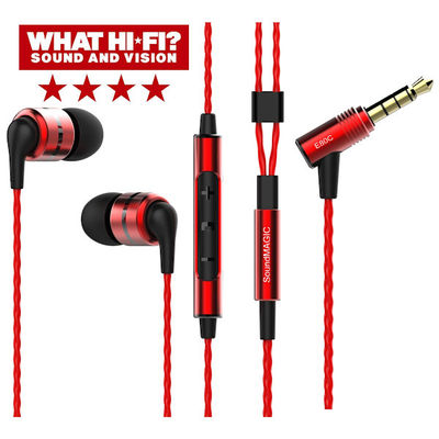 SoundMAGIC E80C in-ear hovedtelefon med mikrofon/rød