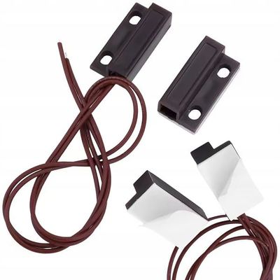 Magnetisk Dorsensor MC-38 NO Brun – Indendors Brug | Nem Montering | Kompatibel med Shelly, Sonoff