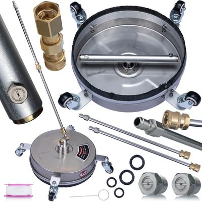 SteelT-Racer EasyLock 14” Rostfri Borste – 250 Bar | 1000 L/h | Kompatibel med Karcher HD 5/11, 5/15 Easy!Lock