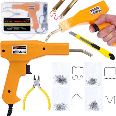 Plastsvets med väska och 200 klamrar – Ergonomisk design för reparationer | 50 W, 230 V, 750°C | För 98% av plastmaterial