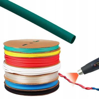 Grøn krympeslange 20mm 1m – Selvslukkende | 2:1 krympeforhold | Vandtæt isolering til el og elektronik