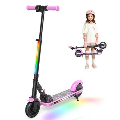 Iscooter K4 elsparkcykel för barn, Bluetooth-anslutning, elektroniska bromsar, CE-certifierad.
