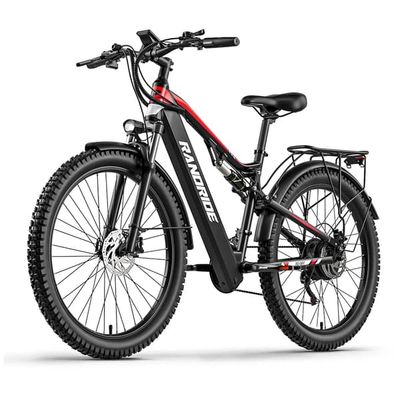 Randride YG90B elcykel, 27,5" däck, 1000 W motor, 48 V 17 Ah batteri, 80 km räckvidd, hydrauliska Shimano