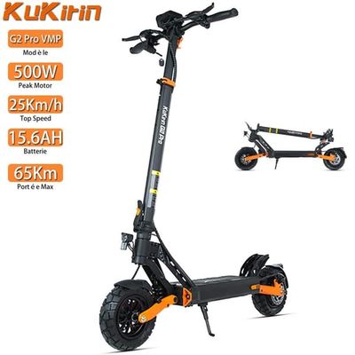 Elscooter Hopfällbar Kukirin G2 Pro VMP 500W Motor Topphastighet 25 km/h Elscooter För Vuxna 48V 15.6AH Raneg 65 km Last 120 kg Ny
