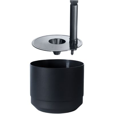 Kruka m långtidsbevattn. ø 25cm Svart Paulina