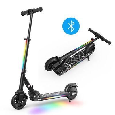 iScooter K4 Elektrisk Sparkcykel för Barn 150W Motor 2.6Ah Batteri 9 km Räckvidd Hopfällbar med Bluetooth black