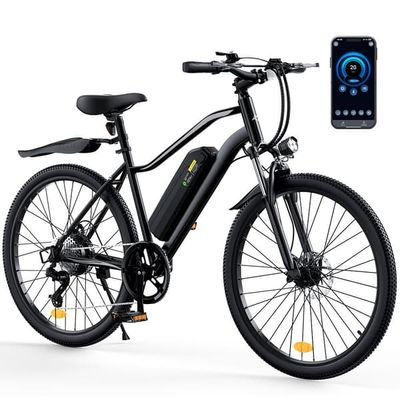 EB3S Elcykel för Vuxna – Elektrisk Citycykel med 250W Motor, 36V 15Ah Avtagbart Litiumbatteri, Offroad E-Bike med App