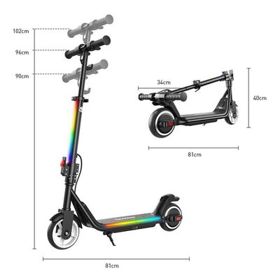 iScooter iK3Max elsparkcykel 200W 4,5Ah 13 km räckvidd hopfällbar elsparkcykel Bluetooth-ljud musikuppspelning massiva däck Bluetooth-anslutning hastighet