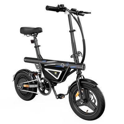 iScooter EB1S elcykel för vuxna 350W motor 36V 12Ah batteri hopfällbar elcykel 14-tums vakuumdäck stadspendlar-elcykel