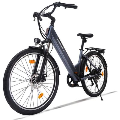 AVDL A32-36V Dam Elcykel med Lågt Insteg, 26 × 1,95" Däck, 250W Motor, 36V 12,8Ah Litiumbatteri,
