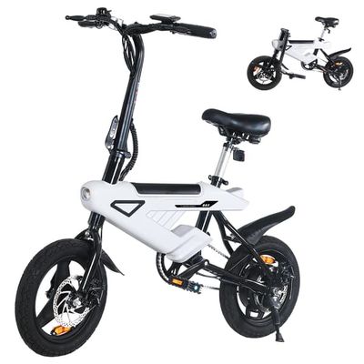AVDL A02 Elcykel 250W Motor 14-tums Däck, Maxhastighet 25 km/h, Löstagbart Batteri, LCD-display, Farthållare, Hopfällbar Pendlar Elcykel