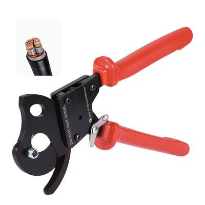 Kabelsax med spärr - Kabelkapare - Fjäderstålblad - PVC-handtag - Snabbfrigöringsknapp - För koppar och aluminium - Upp till 300 mm² - Kraftig