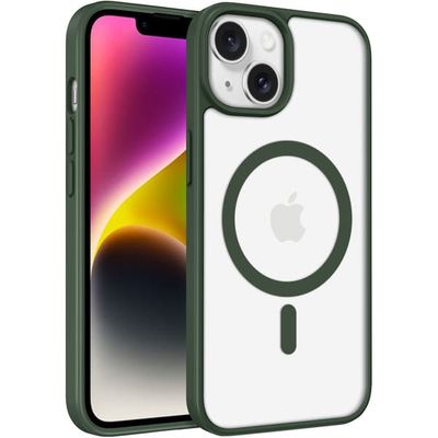 iPhone 13 Cover MagSafe Color Clear - Grøn