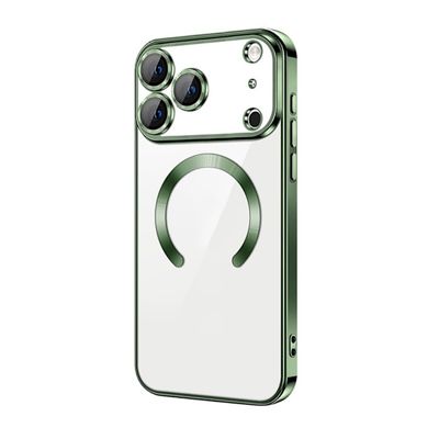 iPhone 17 PRO Cover – Metallic Cover med Magnetisk Kompatibilitet, Slankt Design - Grøn